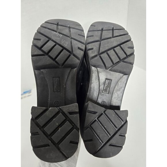 Vintage 90s Y2k Sassy Stuff Chunky Black Mary Jane Loafer Platforms - Picture 9 of 15